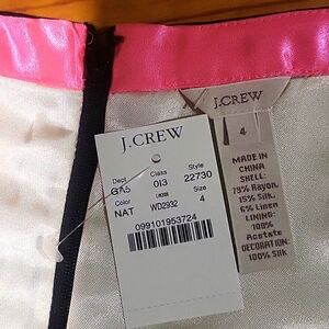 J. Crew linen silk blend pencil skirt, size 4